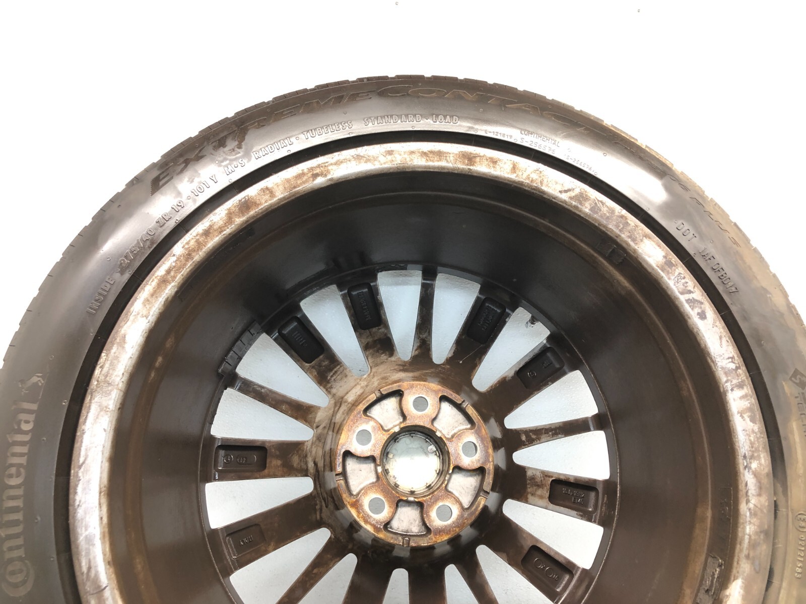 2014-2024 MASERATI GHIBLI S REAR WHEEL RIM 10JX19H2 W/ TIRE 275/40ZR19 OEM