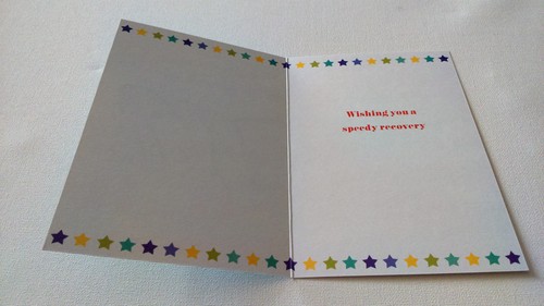 GET WELL SOON CARD 3 Designs POORLY PUPPY SPEEDY RECOVERY 5x7" Glitter SILVER - Picture 13 of 15