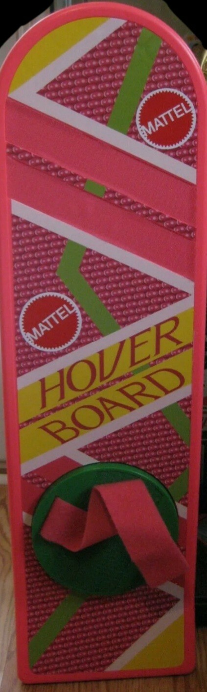 Back to the Future Hoverboard Prop Replica 1:1 + Marty's HAT & STICKERS LOT NEW