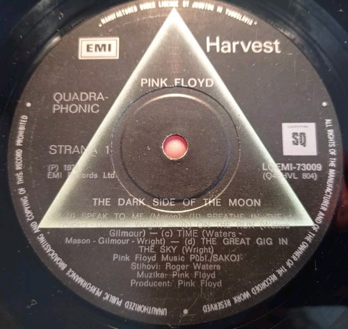 PINK FLOYD Dark Side Of The Moon Quadrophonic Yugoslavia Edition Rare - Imagen 9 de 10