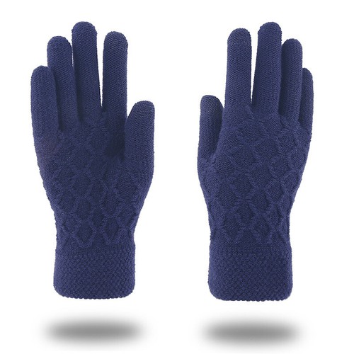 Womens Girls Thick Knit Hat Scarf and Touchscreen Gloves Set Knitted Winter Gift - Picture 16 of 29