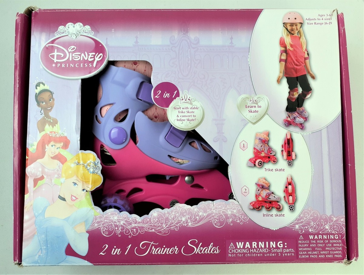 Disney Princess Convertible Trainer Skates 2 N 1training