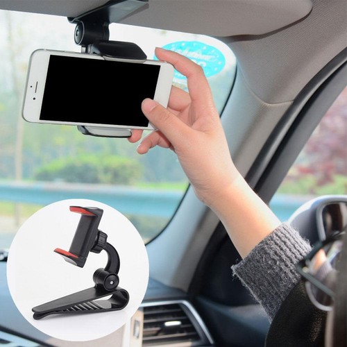 360°Mount Holder Car Dashboard Sun Visor Mirror Stand Phone For Mobile GPS X3A0 - Picture 4 of 13