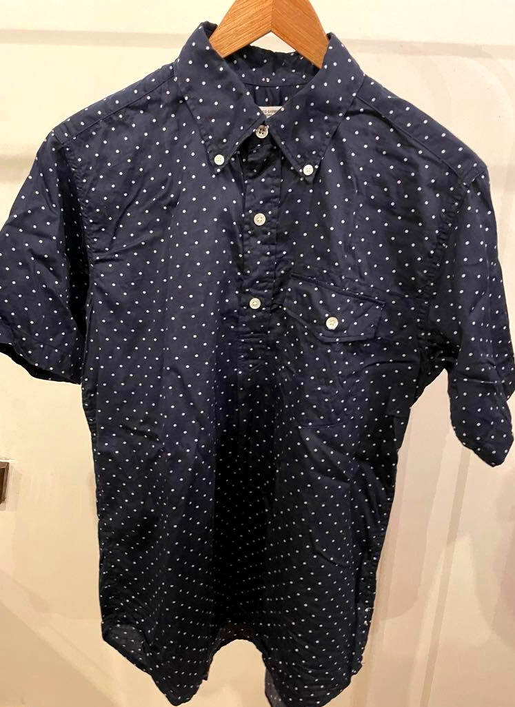 Engineered Garments  Dot Pattern Oxford Short Sle… - image 1