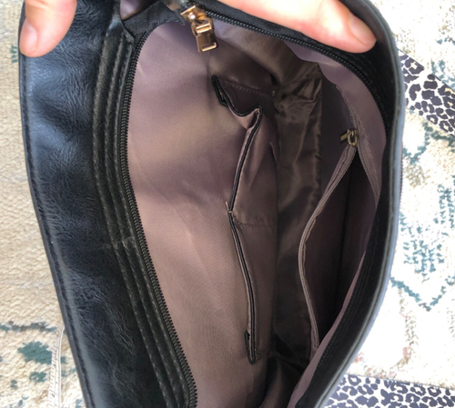 Black Crossbody Bag Hobo Handbags Strap Shoulder - Picture 5 of 12