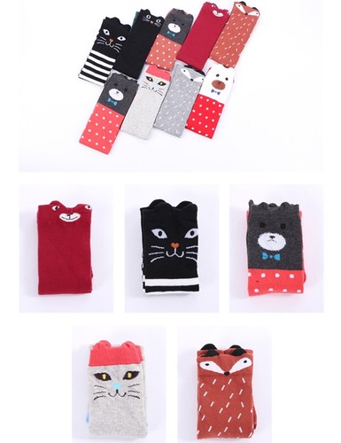 Girls Kids Cartoon Knee High Socks Tights Leg Warmer Stockings USA Seller - Picture 20 of 22