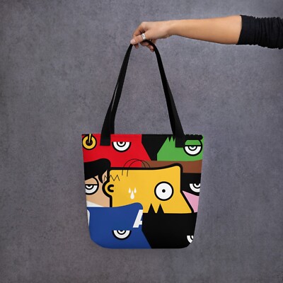 IABO - ''Nous sommes tous des super-héros'' Borsa Tote bag Shopping bag Cartoon