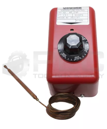 NEW CHROMALOX AR-214P TEMPERATURE CONTROL 277VAC 30A 60-250 DEG F 7 FT
