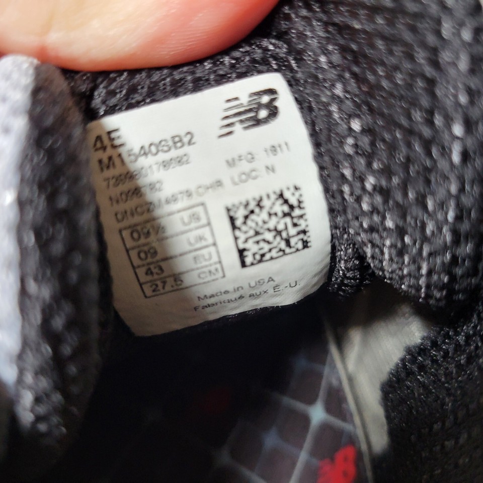 NEW BALANCE 1540 V2 Mens 9.5 Wide 4E Athletic Shoes Blue Gray eBay