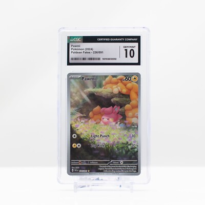 pawmi 60 pokemon card value Pokémon Pawmi Holo #226 Scarlet & Violet: Paldean Fates - CGC 10 Gem Mint