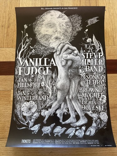 Bill Graham BG 101 2nd Print Poster 1/4-6/1968