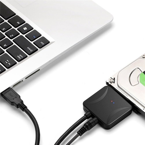 SSD Hard HDD Cable Adapter Drive Disk Converter SATA to USB 3.0 2.5/3.5 inch - Picture 2 of 6
