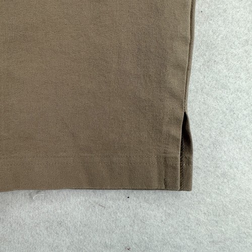 EILEEN FISHER Pants M Tapered Ankle Organic Cotton Stretch Twill Side Zip Brown - Picture 10 of 18