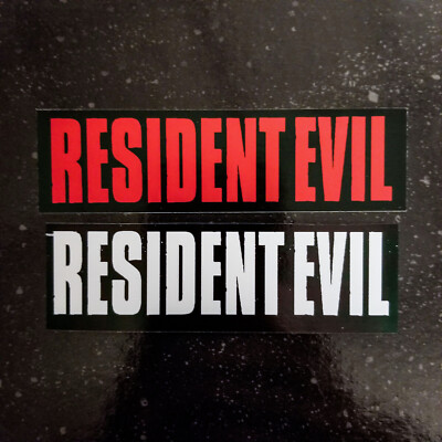 [4'' x 1.33'']  [Vinyl Bumper Sticker] - Resident Evil 2 3 4 5 Remake Logo - PS1