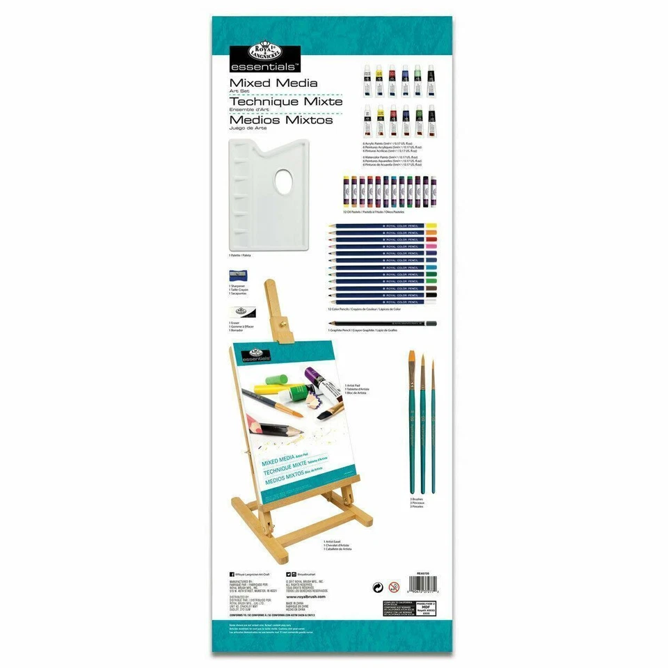 Essentials Artist Pack Conjunto de Pintura Acuarela Artistas Colores 45 piezas Niños-Adultos Foto 4 de 4