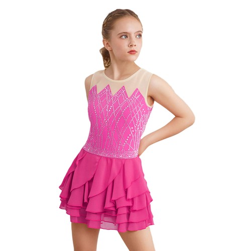 Abiti bambina bambina ballerine pagliaccetti abito moderno senza maniche Unitard Roller - Foto 29 di 62
