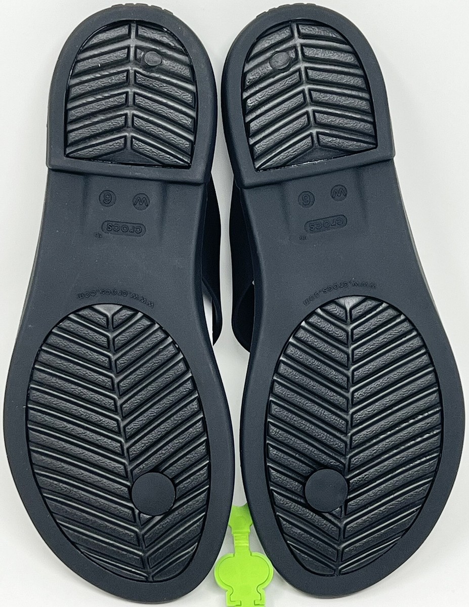 ◆CROCS◆ Women's Tulum Flip W BKT 23SWFP206752 Crocs Tulum Flip Sandal Women's Size 6 Black NEW | eBay