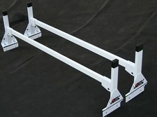 Box Truckenclosed Trailer 2 Bar White Side Mount Ladder Roof Rack 73-81 High