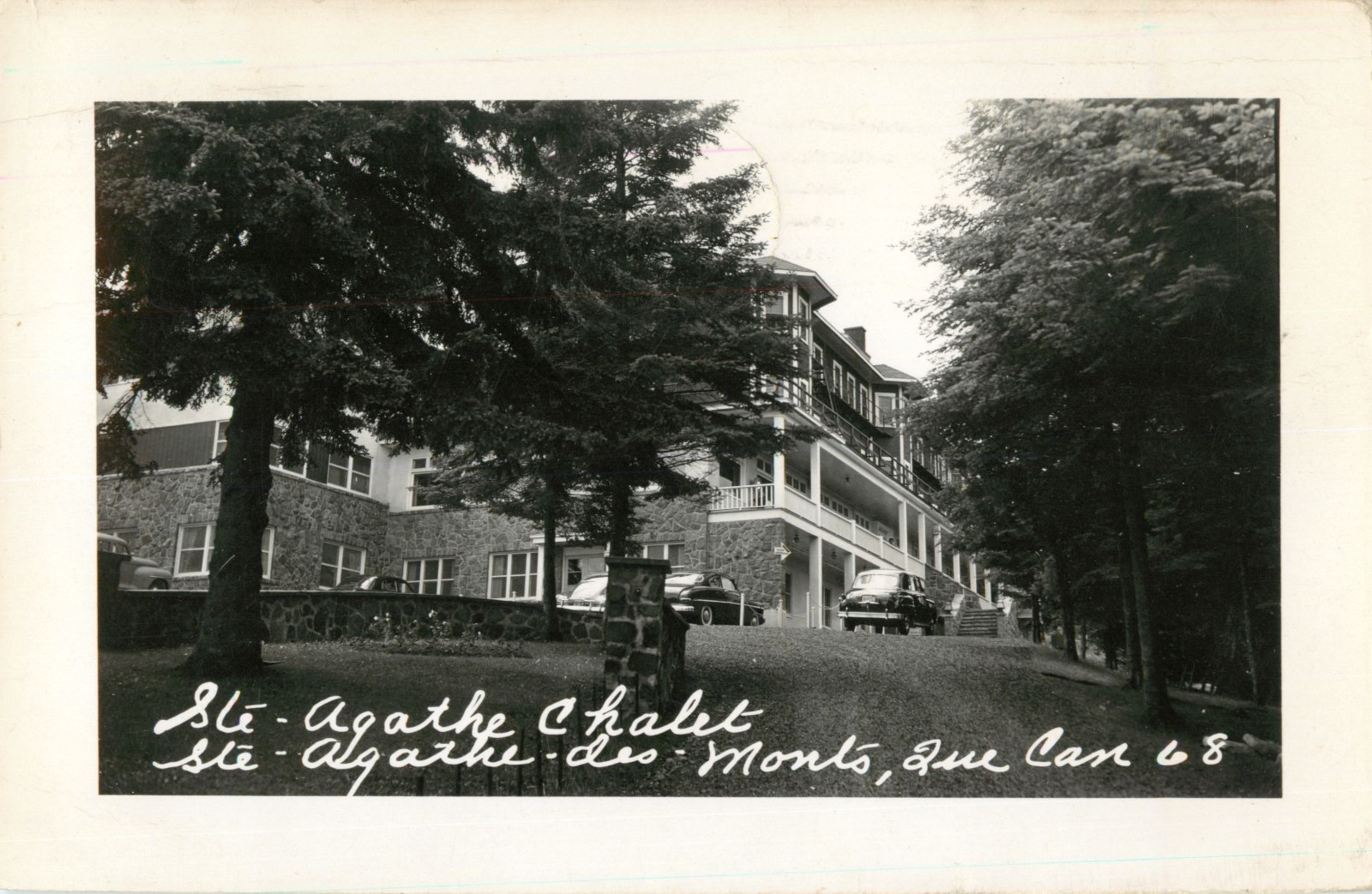 View Of The Ste Agathe Chalet, Ste Agathe des Monts, PQ Quebec Canada RPPC 1952 eBay