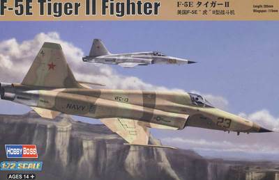HobbyBoss F-5E Tiger II fighter VFC-13 VMFT-401 Swiss Brazil 1:72 Modell-Bausatz
