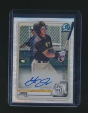 GRANT LITTLE 2020 BOWMAN CHROME REFRACTOR RC AUTO 099/499 #CPA-GL