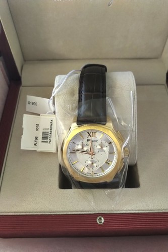 Salvatore Ferragamo Lungarno Chronograph Mens Watch NEW Gold Silver FLF960015 ! - Picture 4 of 9