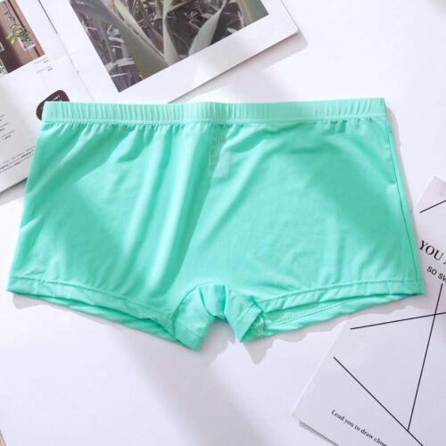 Sexy Men Ice Silk Briefs Underpants Boxers Shorts Seamless Underwear Panties New - Picture 17 of 22
