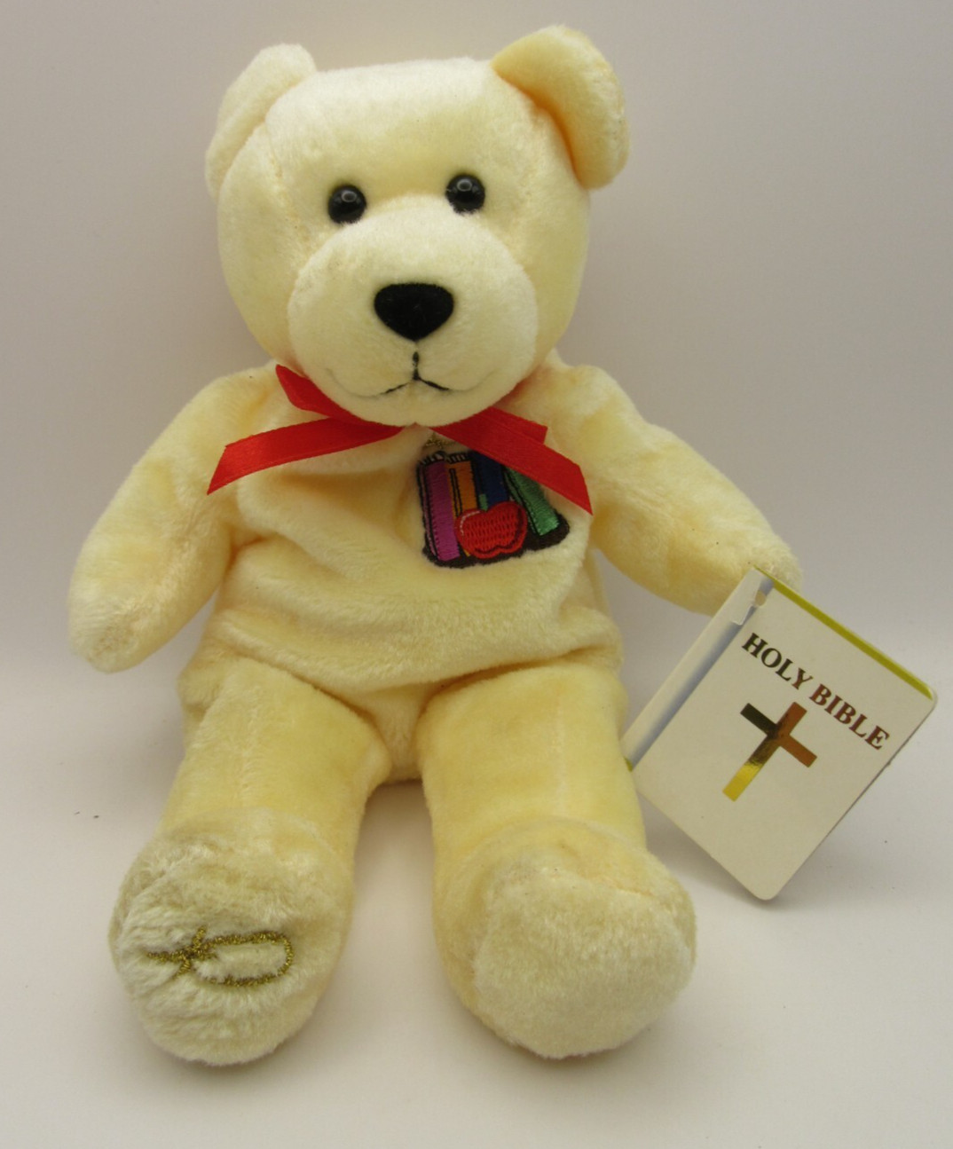 HOLY BIBLE BEAR - GOD BLESS TEACHERS - COMMUNITY  - MINT CONDITION - WITH TAGS