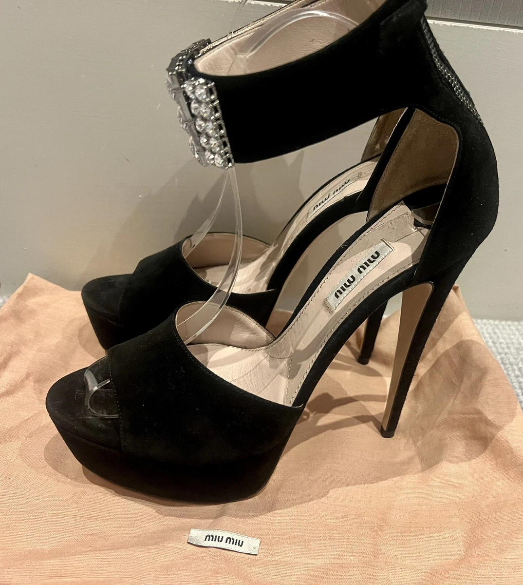Miu miu logo strap platform cheap sneaker