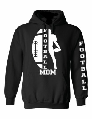 Football Hoodie mom football hoodie White design Hooded Sweatshirt