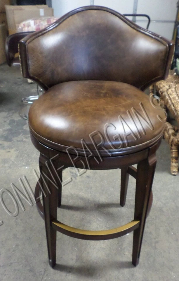 1 Передняя дверь Nicholson низкий задний барный стул стойка бар кухонный табурет дерево кожа - Изображение 4 из 4