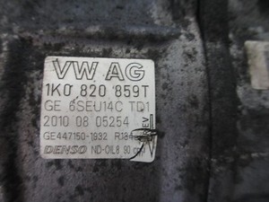 1K0820859T KLIMAKOMPRESSOR VW AG(AUDI, SEAT, SKODA,VW) AUDI A1 (8X)2010- 1.4TFSI