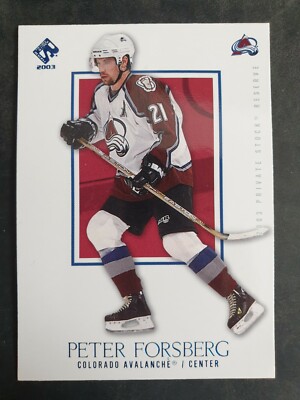2002-03 Private Stock Reserve Blue #24 Peter Forsberg #292/499