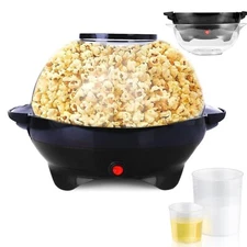 TLGREEN 6 Quart Popcorn Machine, Stir Crazy Popcorn Popper Machine, Electric ...
