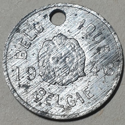 BELGIUM TAX TOKEN CHIEN VACCINE SPA BRABANT FLANDERS LIE BELGIE HONDEN - Picture 12 of 36