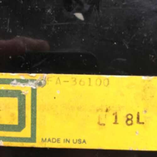 SQUARE D FA-36100 I-Line Circuit Breaker 3P 3PH 100A 600V BLACK - Picture 2 of 15