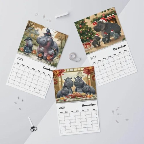 Count Down Moo Deng 2025 Calendar Desk Stationery - Picture 6 of 11