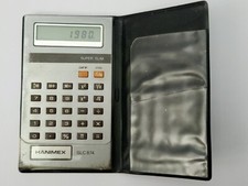 Vintage Hanimex Super Slim SLC 874 Pocket Calculator 1980. VERY RARE