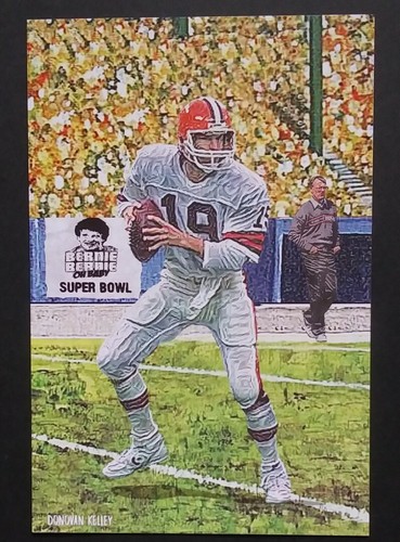 Bernie Kosar Custom 4x6 Art Card Cleveland Browns