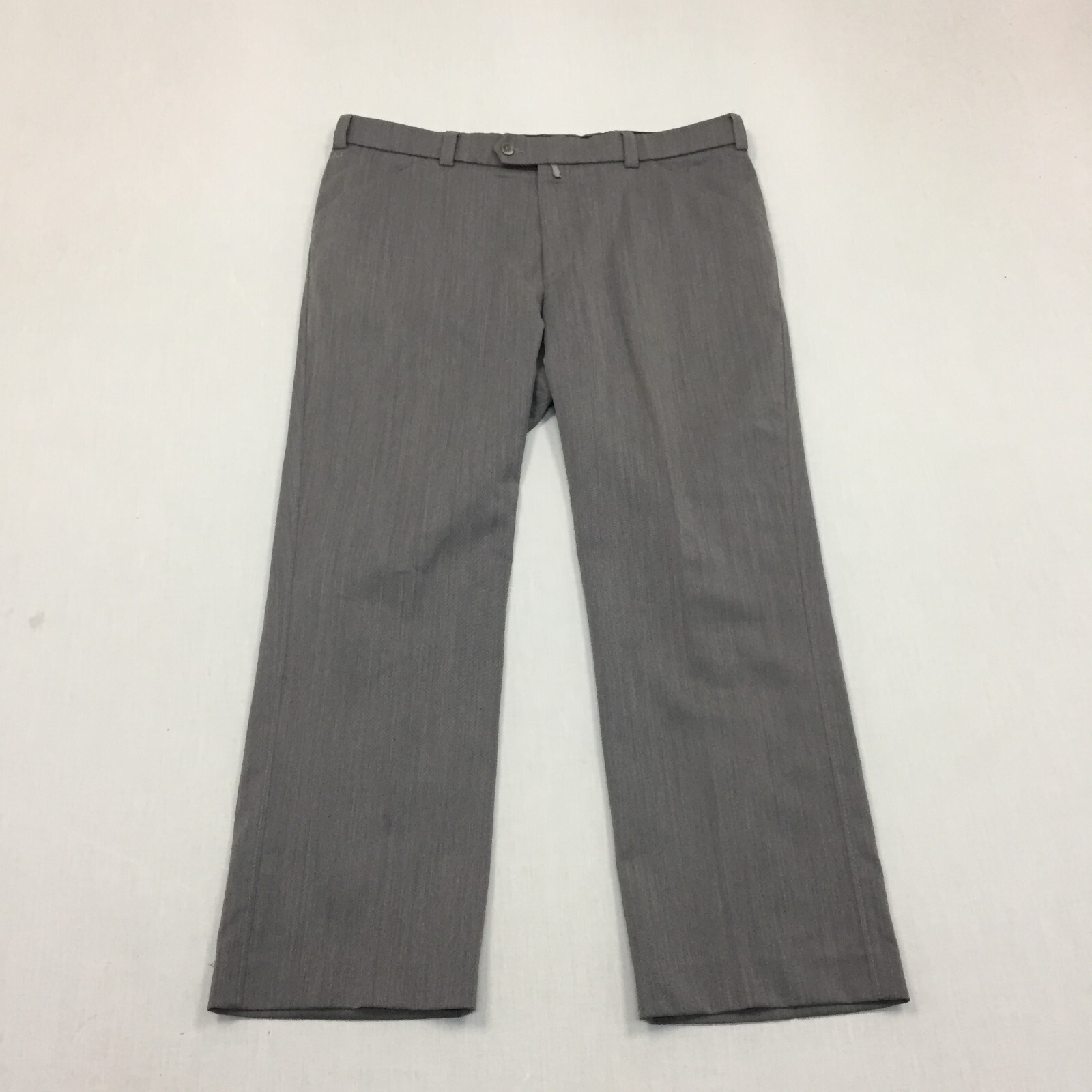 Meyer Trousers Mens W38 L29 Straight Fit Chino Suit Grey (38s)
