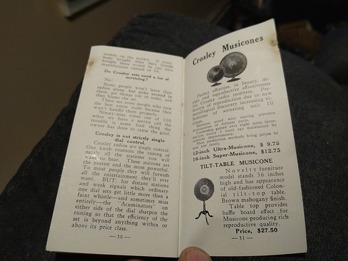 Vtg. CROSLEY RADIO 400 SERIES Consoles Music ones Sales Brochure - Picture 3 of 4
