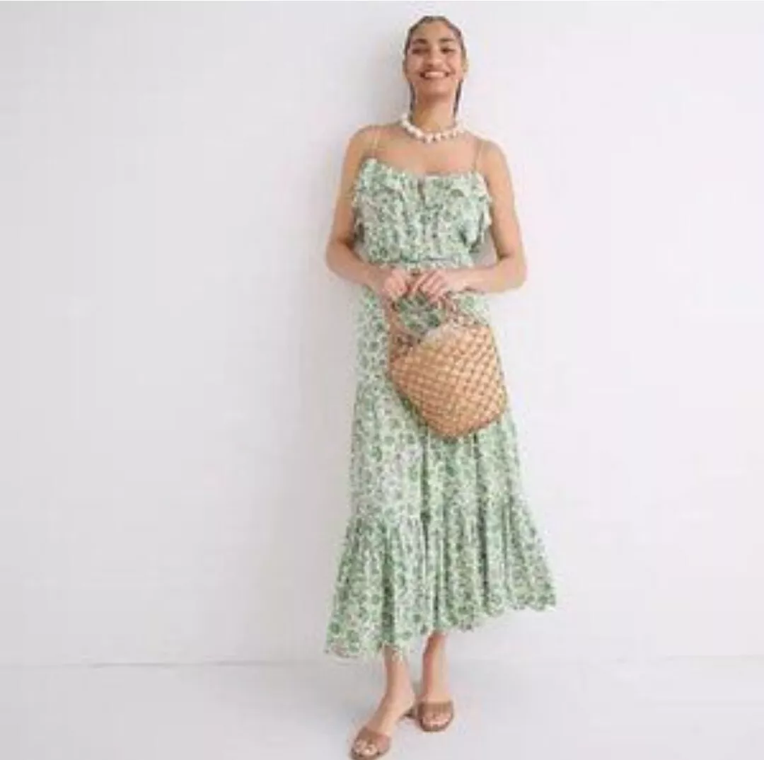 J crew floral dress top