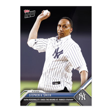 Stephen A. Smith - 2023 MLB TOPPS NOW #901 ESPN Throws Out First Pitch YANKEES