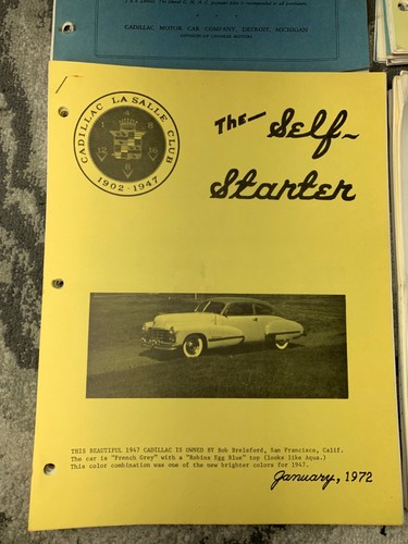 1970 OND, 71 & 72, 73 JFMAMJJ CADILLAC LaSALLE The Self Starter Club Lot - Bild 4 von 10