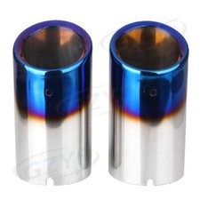 2x Stainless Steel Exhaust Muffler Tail Pipe For Audi A4 Sedan Q5 2.0T 2009-2013