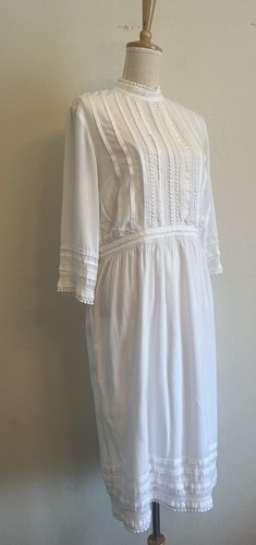 Women’s Mudi Dress 3/4 Sleeve White Size 12 - Picture 6 of 6