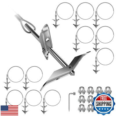 Pugala 2700 lb Holding Capacity 12 Pack Heavy Duty Ground Anchors with Adjust