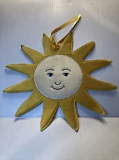 North American Bear Co Crib Mirror In Orbit Sun Baby Stroller Car Yellow Smiley