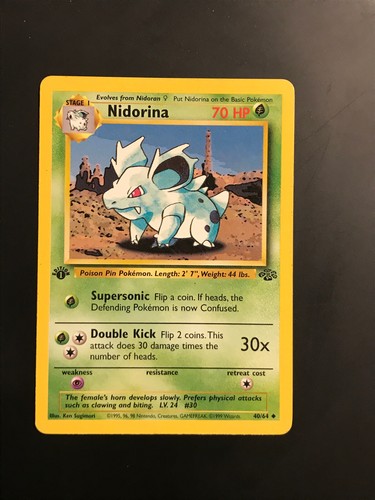 Complete Your Set - Jungle 1st Edition Pokemon Cards WOTC 1999 - Pick - Picture 56 of 107