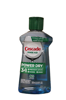 Cascade Power Dry Rinse Aid Liquid, Regular, 8.45 fl oz FAST SHIPPING